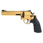 Umarex Smith & Wesson 686-6 .177 Cal Gold With Rubber Grips CO2 Air Pistol